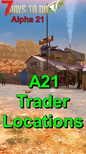 Short video of the 7 Days to Die Alpha 21 Trader Locations in Navezgane Map. Here are the locations
Bob 476 East 1033 South
H...