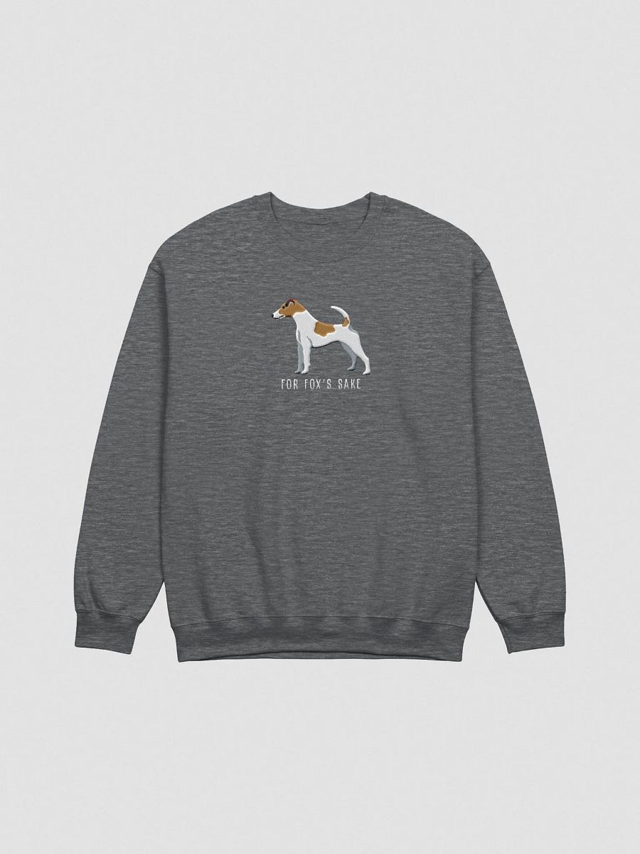 For Fox's Sake Sweatshirt (Embroidered) of a Smooth Fox Terrier(Brown & White2) product image (4)