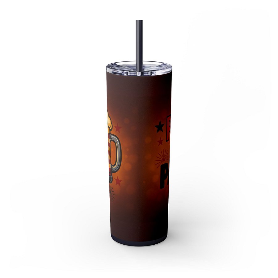 4th of July Tumbler Wrap - Party Like a Patriot 20oz Sublimation PNG | Independence Day Beer Mug Tumbler Design | Digital Download product image (7)