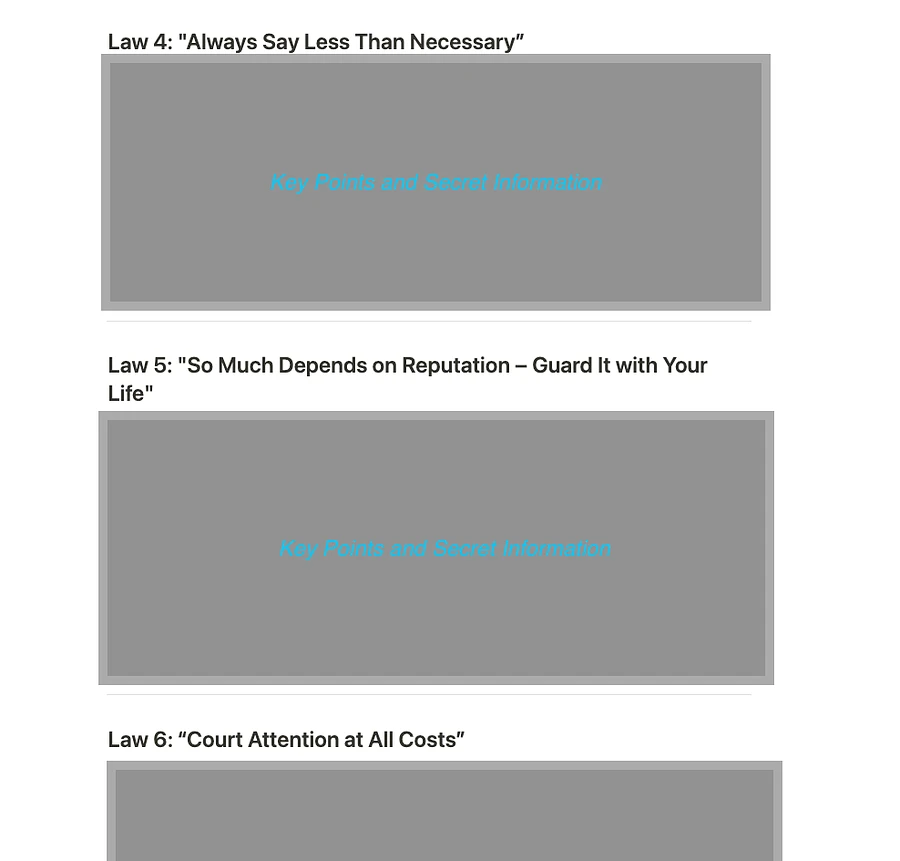 48 Laws of Power: Key Points (All 48 Laws) product image (3)