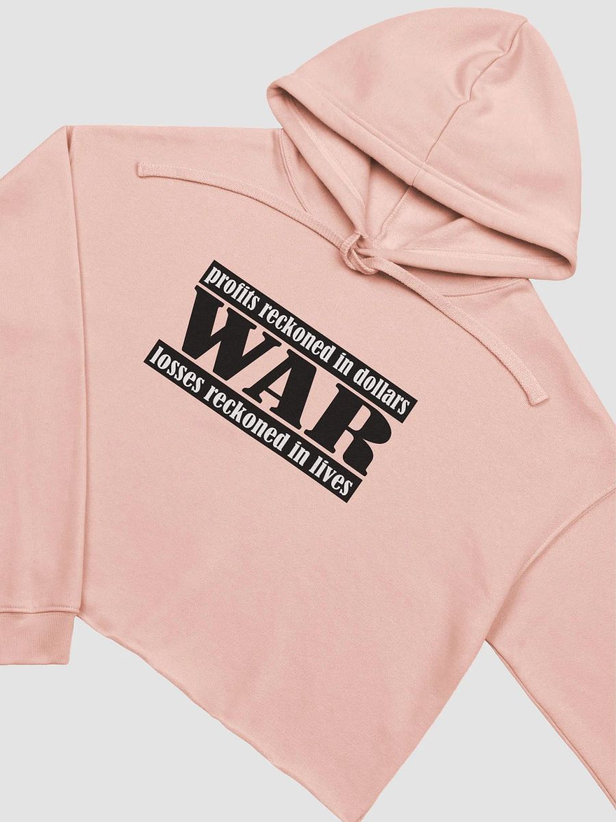The Cost Of War - Bella+Canvas Fleece Crop Hoodie product image (1)