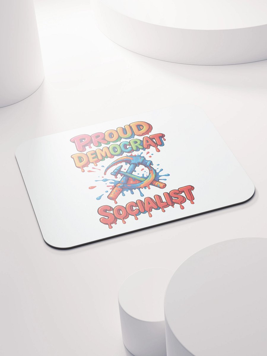 Proud Democrat Socialist mouse pad - full color product image (4)