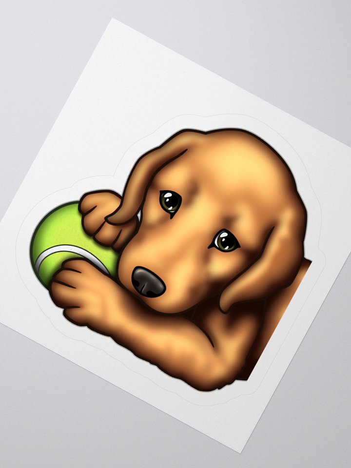Dog and Her Ball - Sticker product image (2)