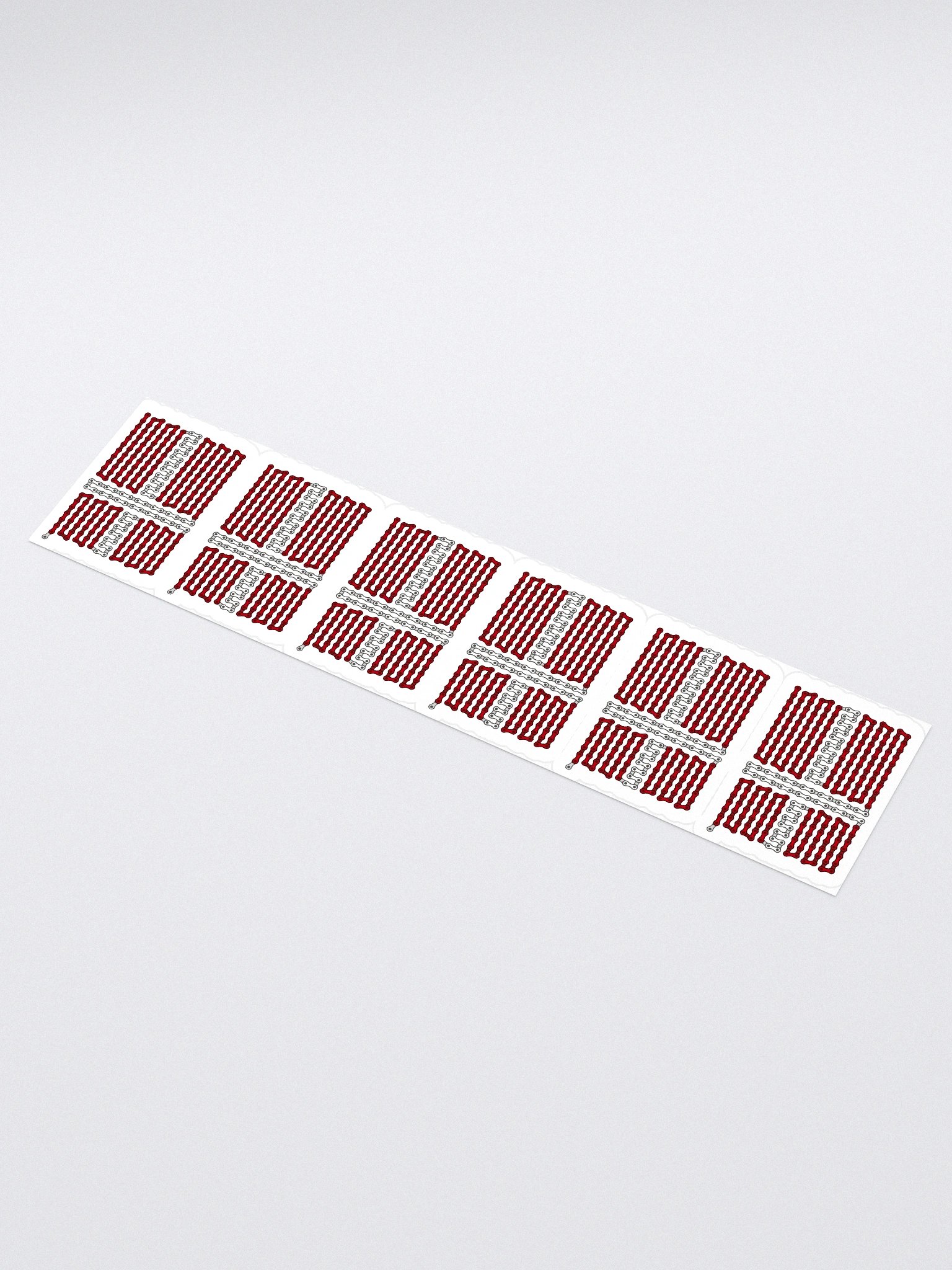 Denmark Bike Chain Flag Sticker 6 Pack product image (1)