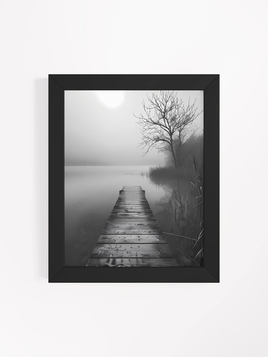 Tranquil Misty Lakeside Framed Poster product image (5)