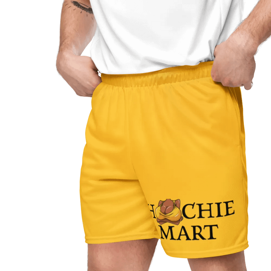 Hoochie Mart Unisex Mesh Shorts Gold product image (8)