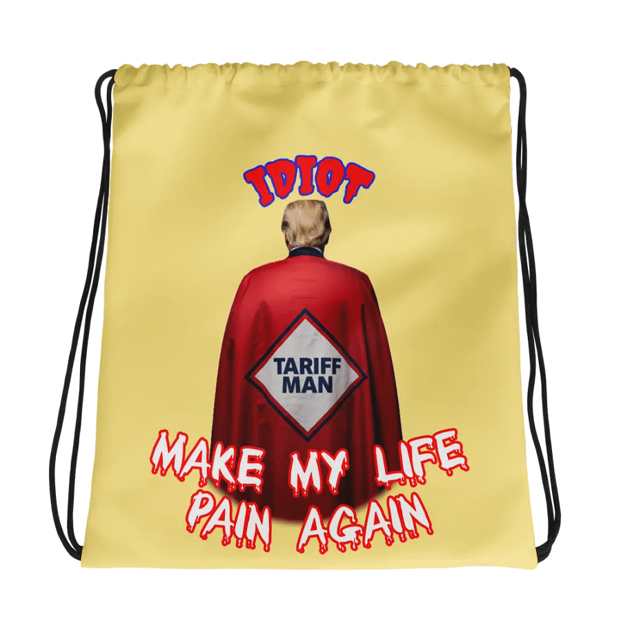Idiot Tariff Man All-Over Print Drawstring Bag product image (1)