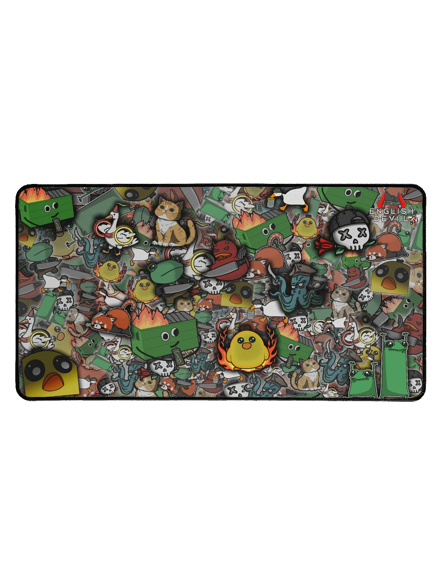 Emote Stickerbomb 32" x 16" Mouse / Desk Pad product image (1)