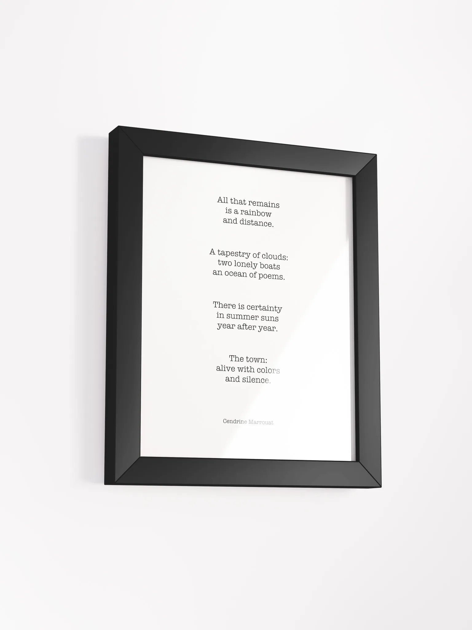 Four Haiku (Framed Poster) product image (25)