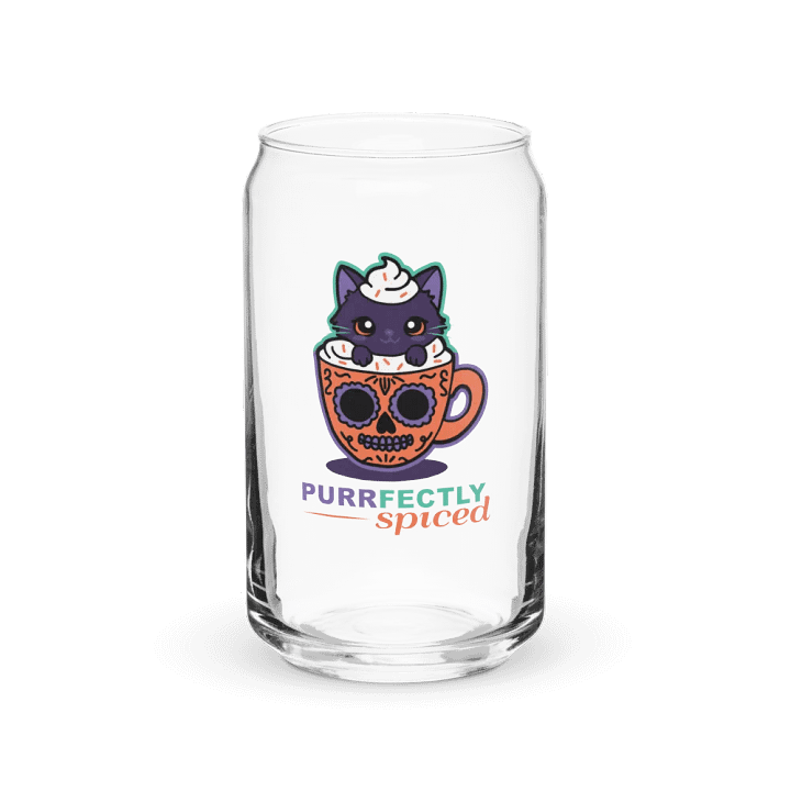 Purrfectly Spiced 16oz Can-Shaped Drinking Glass product image (1)