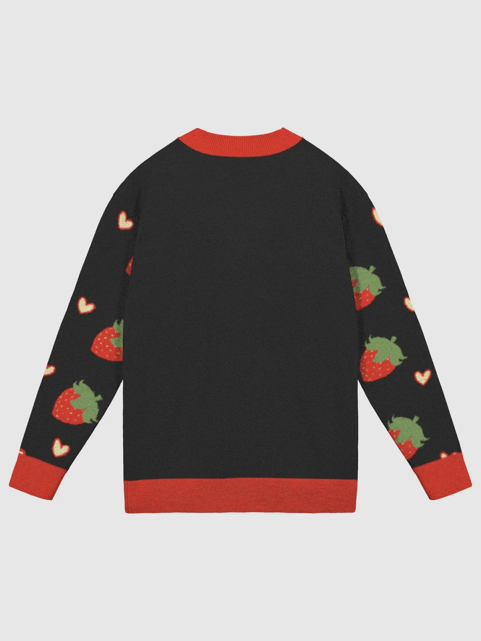 Dark mode of The Cozy strawberry cardigan product image (2)