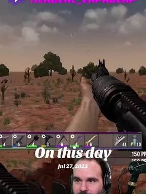 #onthisday I am the roofman. #twitch #7daystodie 