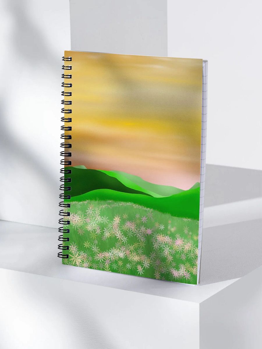 Floral Grass Meadow Sunset Notebook product image (4)