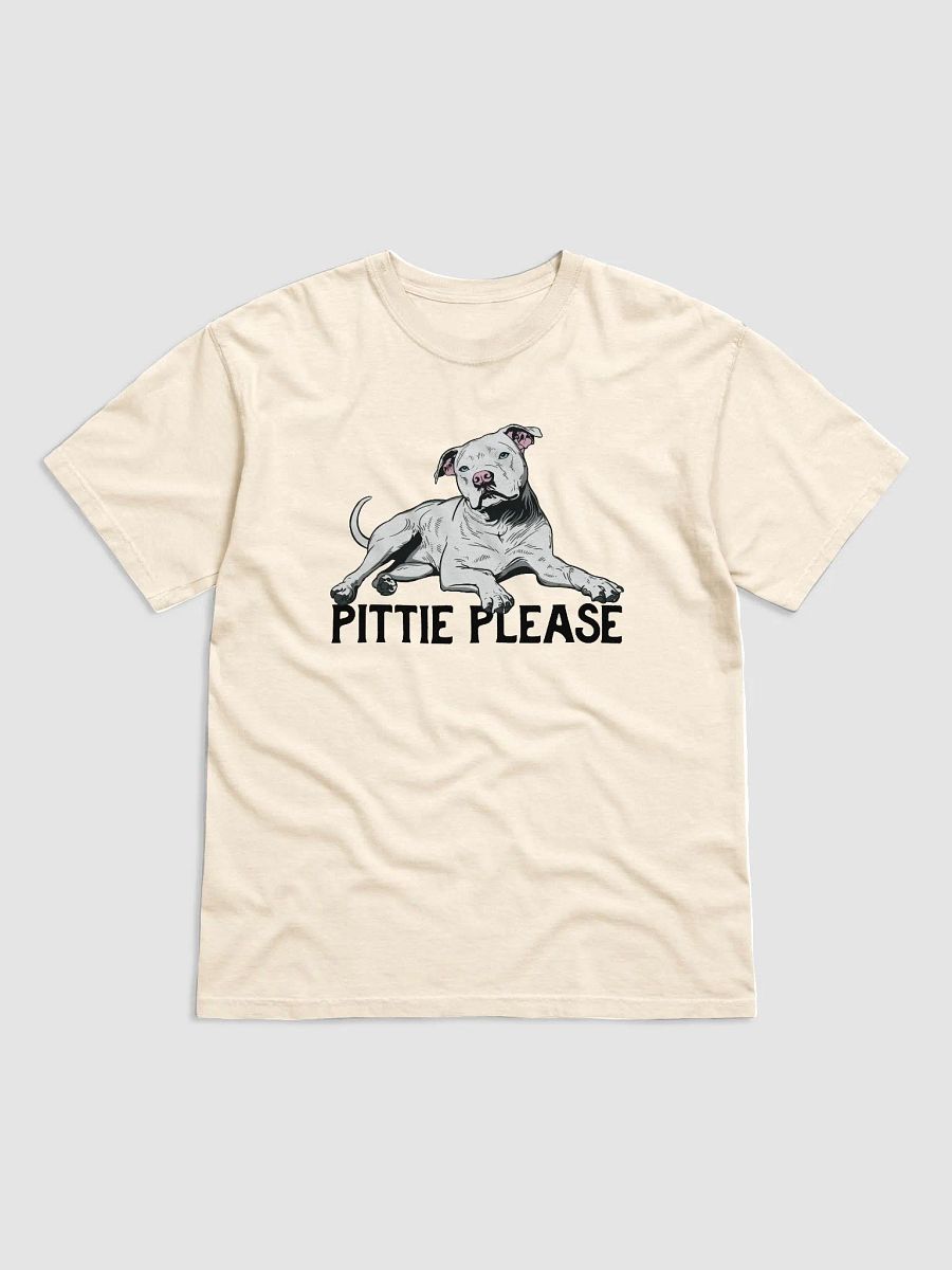 Pittie Please T-Shirt of a Pitbull (White) | Funny T-Shirt for Pittie, Staffordshire, and Bully Owners product image (29)