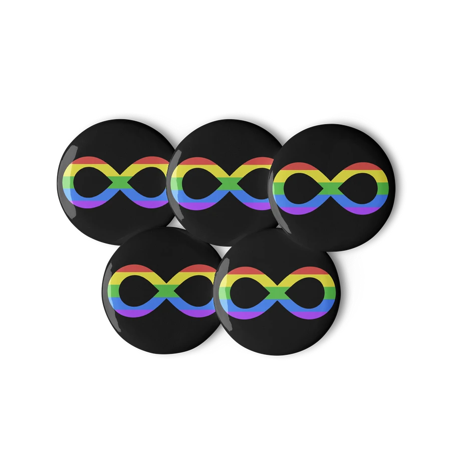 Queer Autistic Infinity Pin Set product image (2)