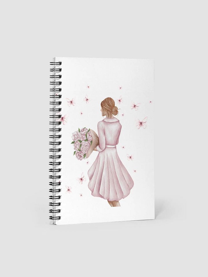Woman Surrounded By Butterflies Spiral Notebook product image (1)