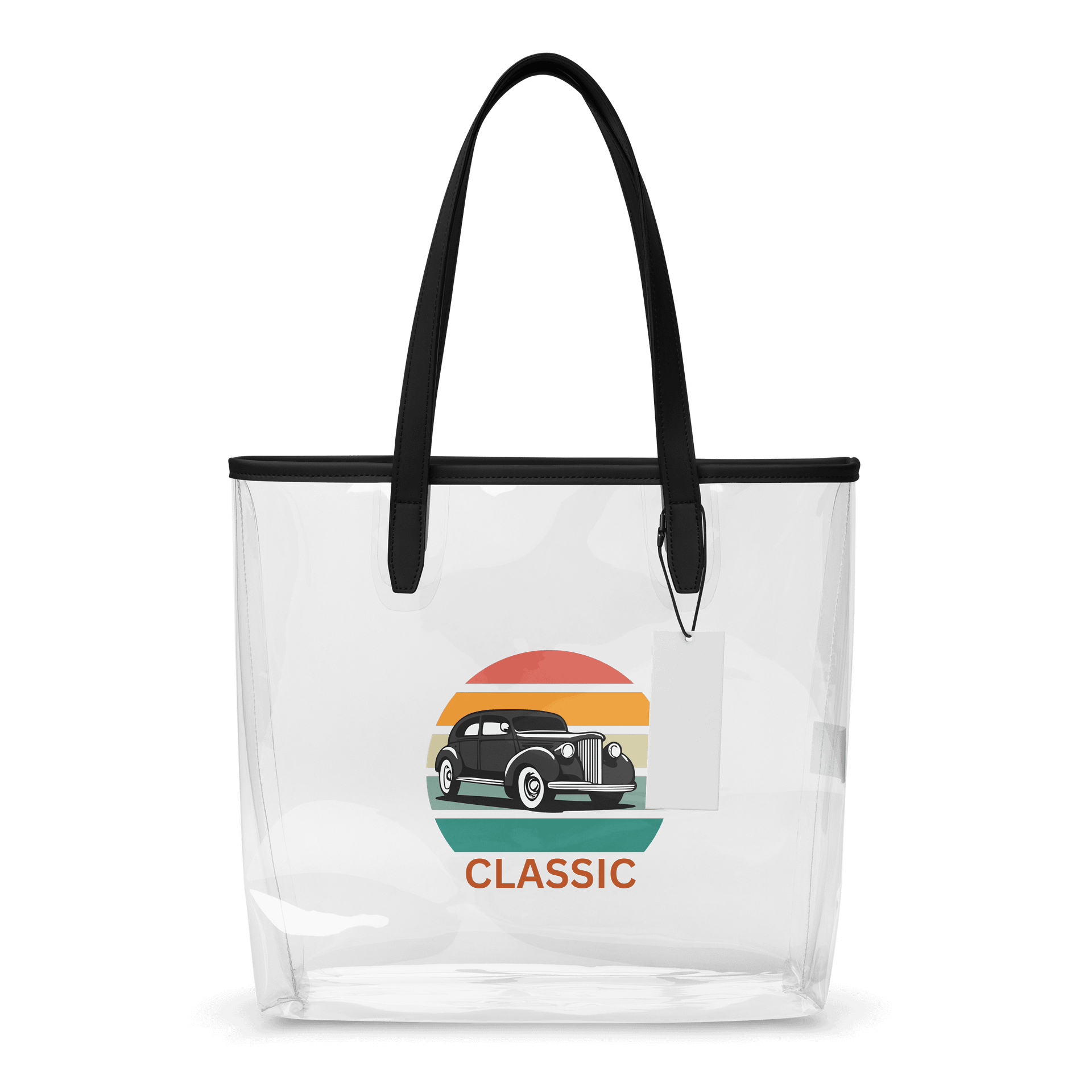 Retro Classic Car Clear Tote Bag product image (1)