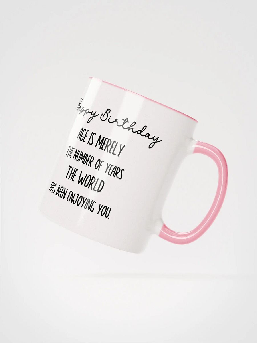 Two Tone Birth Flower Mug JULY – Personalized Gift product image (3)