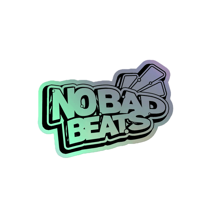 NO BAD BEATS LOGO HOLO STICKER product image (2)