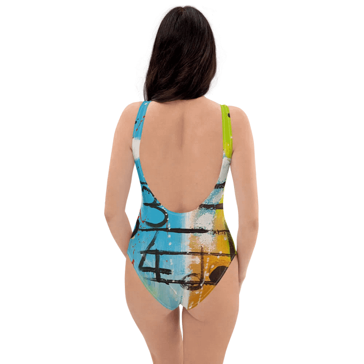 original painting by b.reters printed on swimsuit, modern design product image (2)