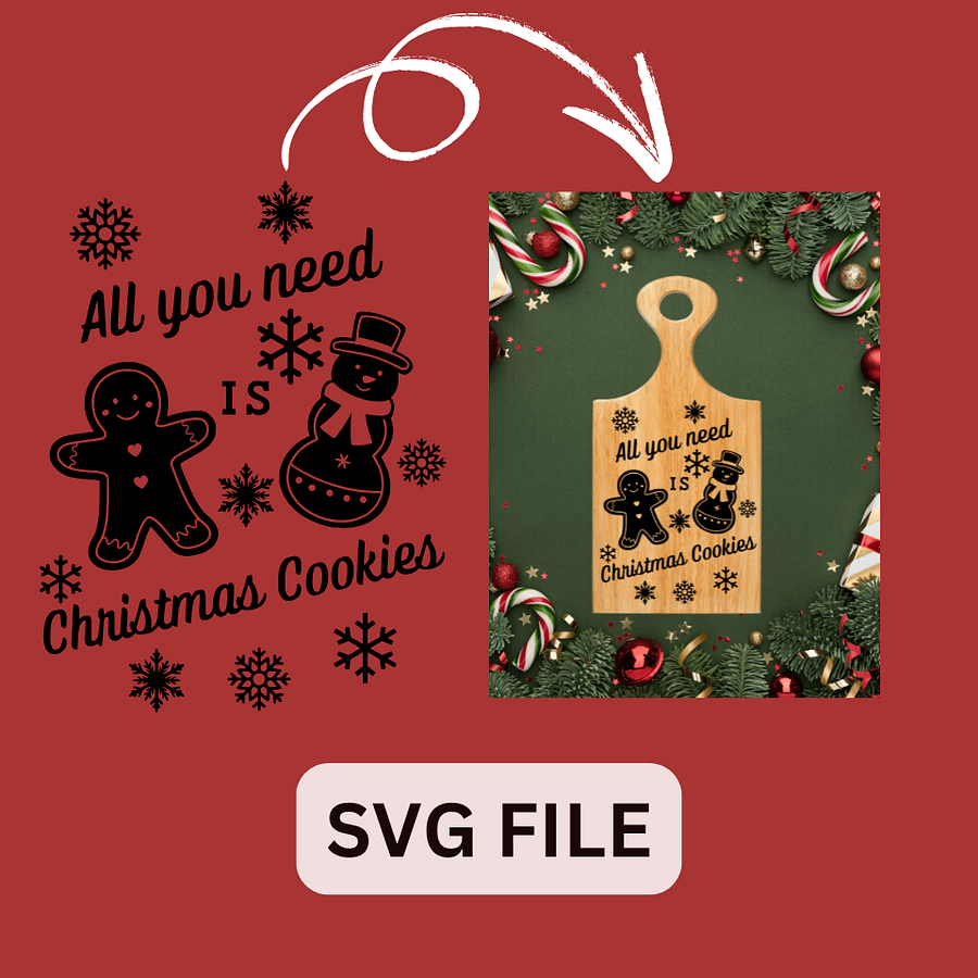 All You Need Is Christmas Cookies SVG product image (2)