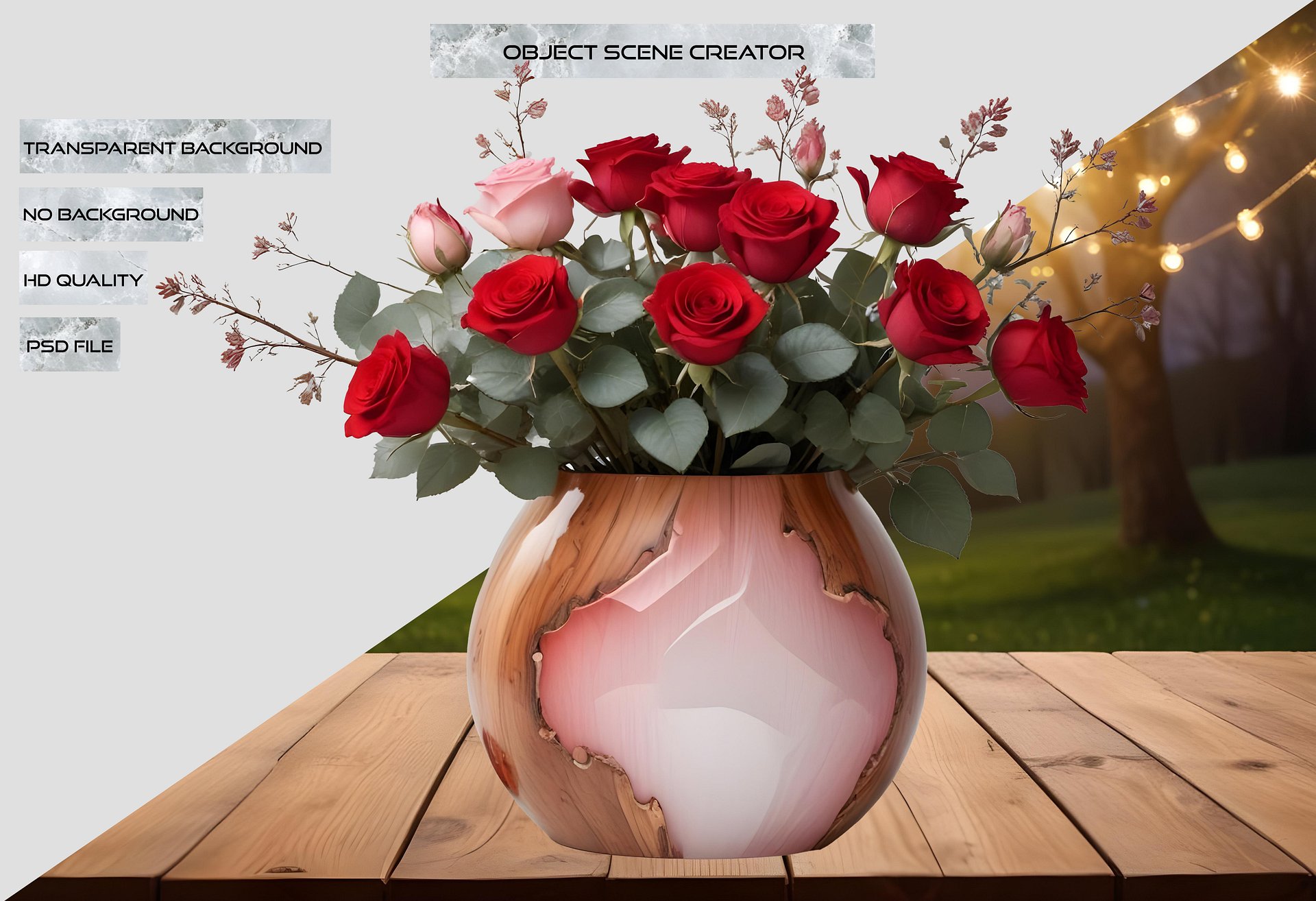 Romantic Blush Vase - PNG – Perfect for Valentine’s Day and Wedding Themes product image (2)