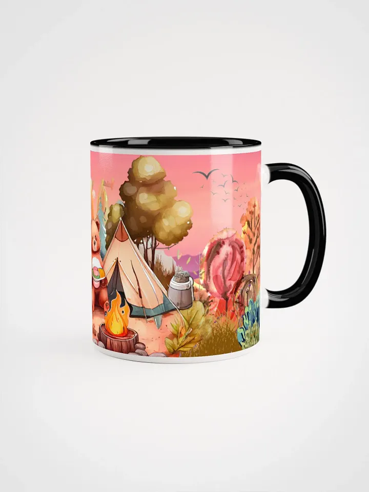 Camping Bear Ceramic Mug | Rustic Wilderness-Themed Drinkware for Outdoor Enthusiasts product image (1)