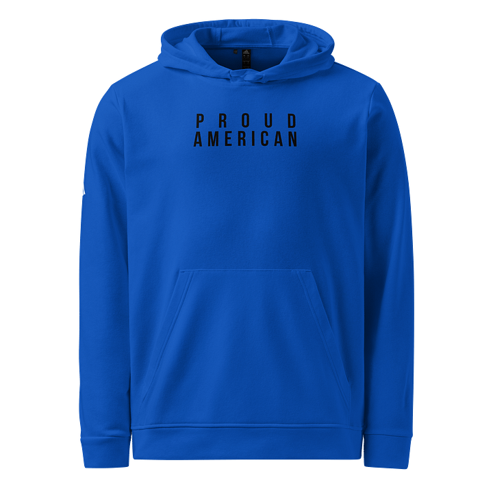 Proud American Fleece Hoodie - BLACK TEXT product image (1)