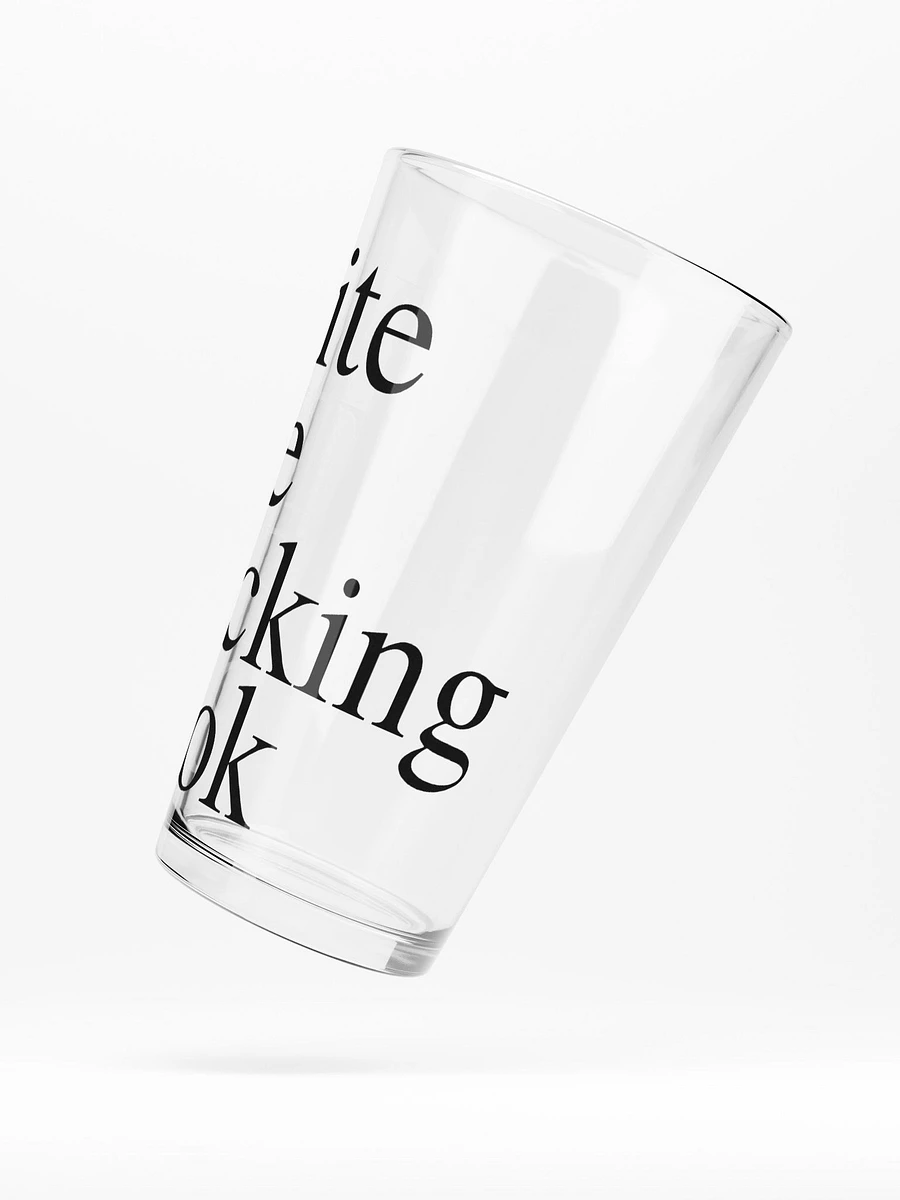 Write the Fucking Book Shaker Pint Glass product image (5)