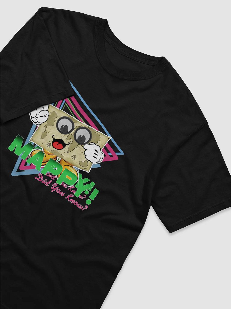Mappy Did You Know Retro T Shirt Black product image (3)