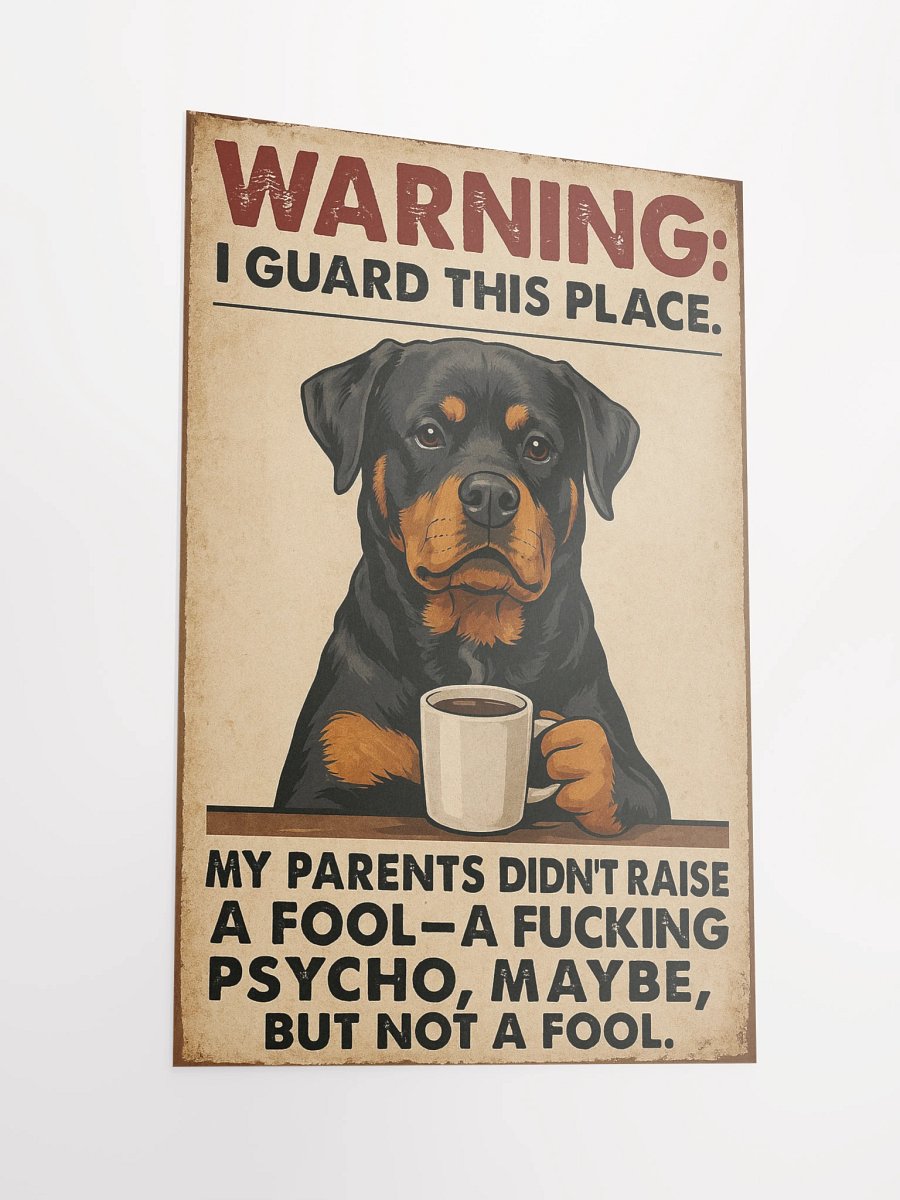 Funny Guardian Rottweiler Poster product image (5)