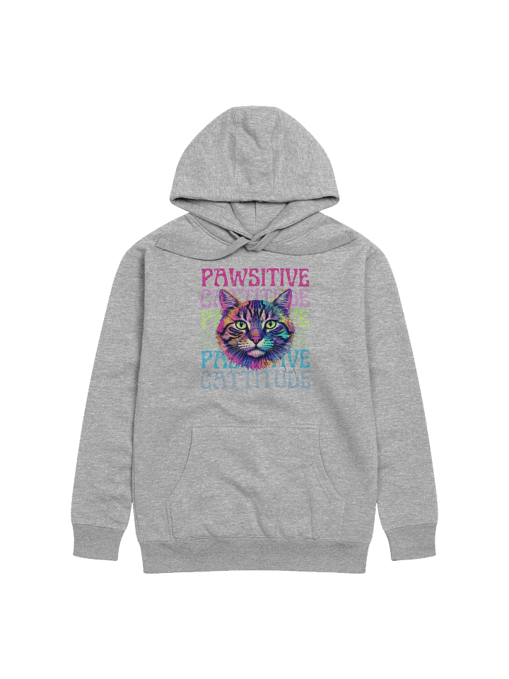 Pawsitive Cattitude Front Graphic Hoodie product image (7)