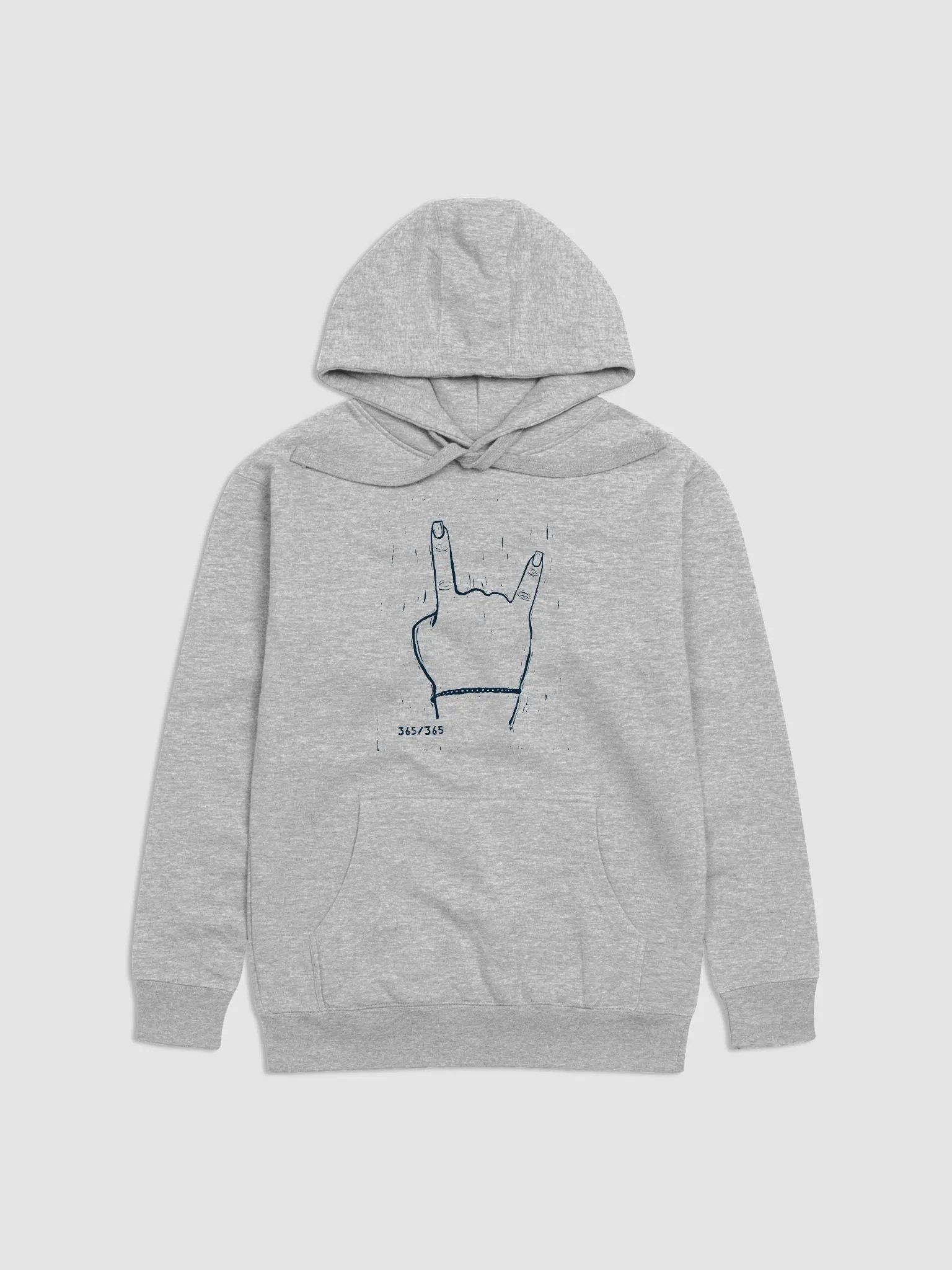 Linocut Rock On Hoodie product image (3)