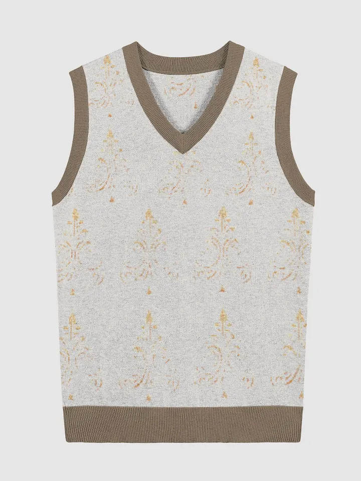 Customizable Jacquard V-Neck Vest product image (1)