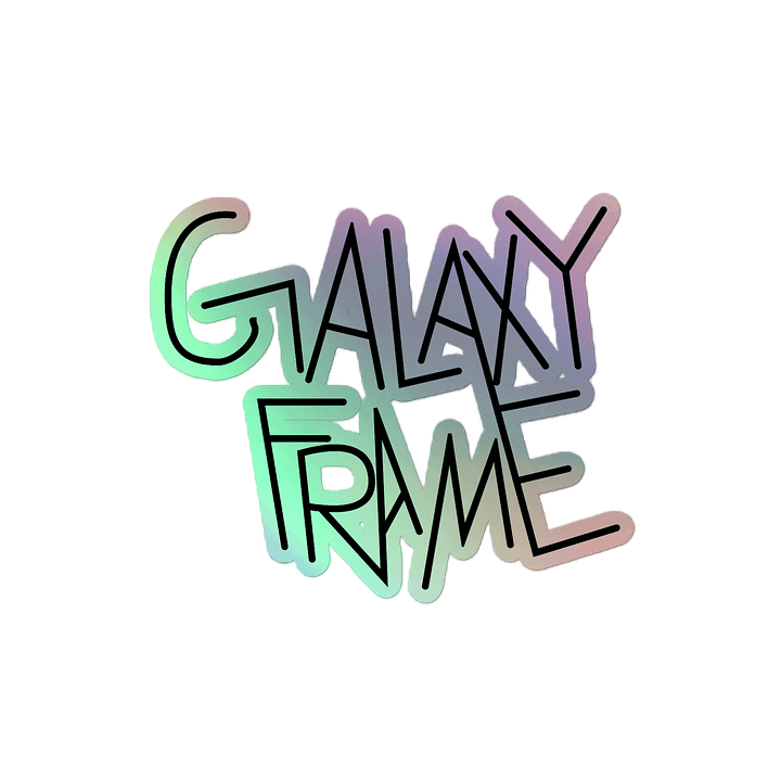 GalaxyFrame Logo Holographic Sticker product image (2)
