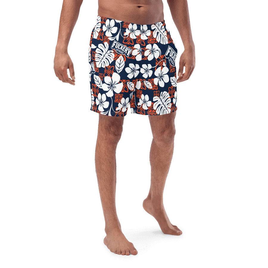 Fuckery Offroad Mens Hawaiian Shorts - Blue/Orange product image (4)