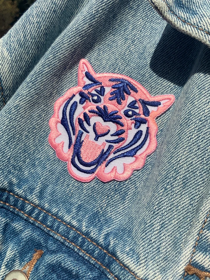 Pink Tiger Iron-On Patch product image (1)
