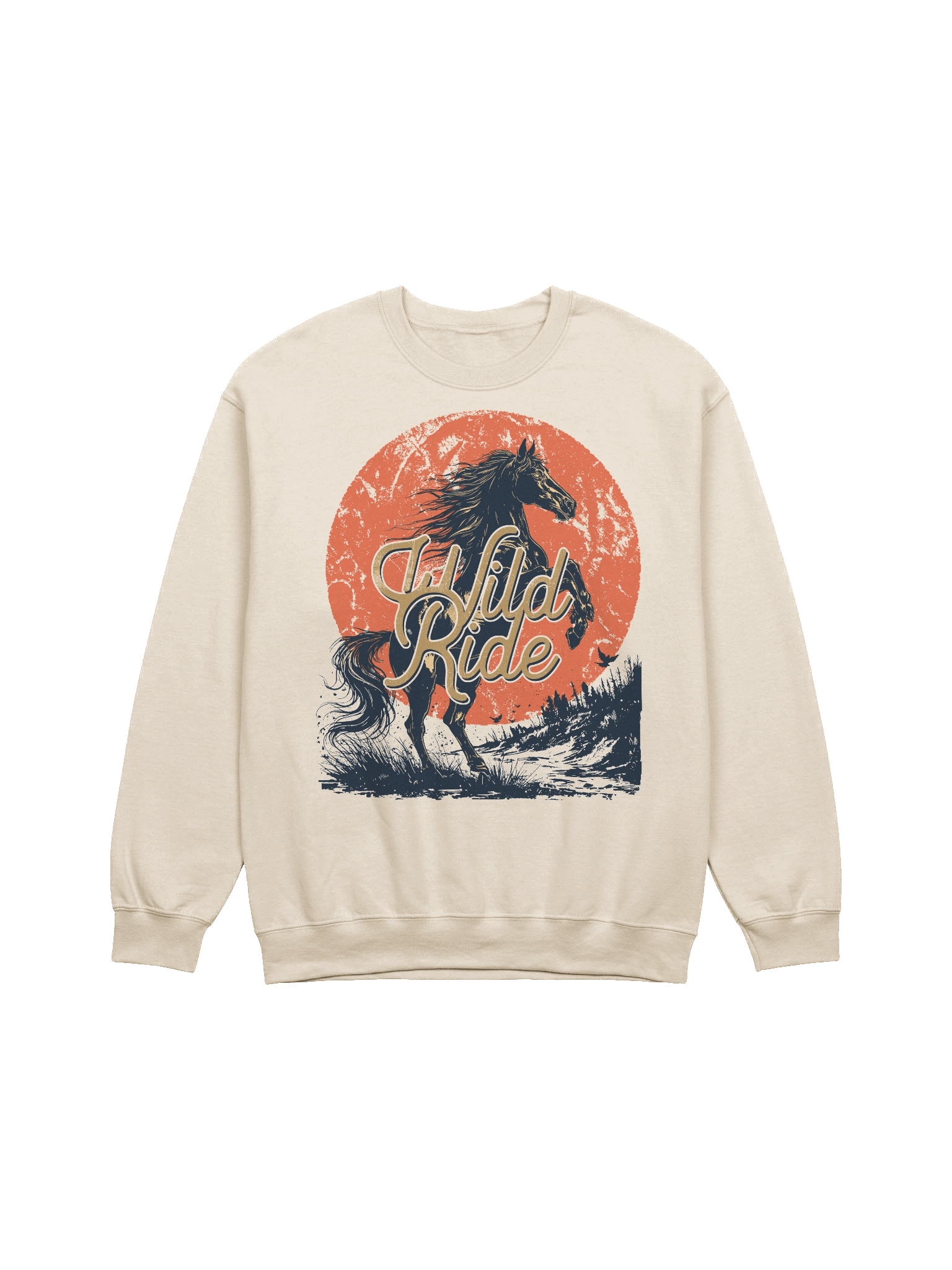 The "Wild Ride" Vintage Horse Sweatshirt product image (2)