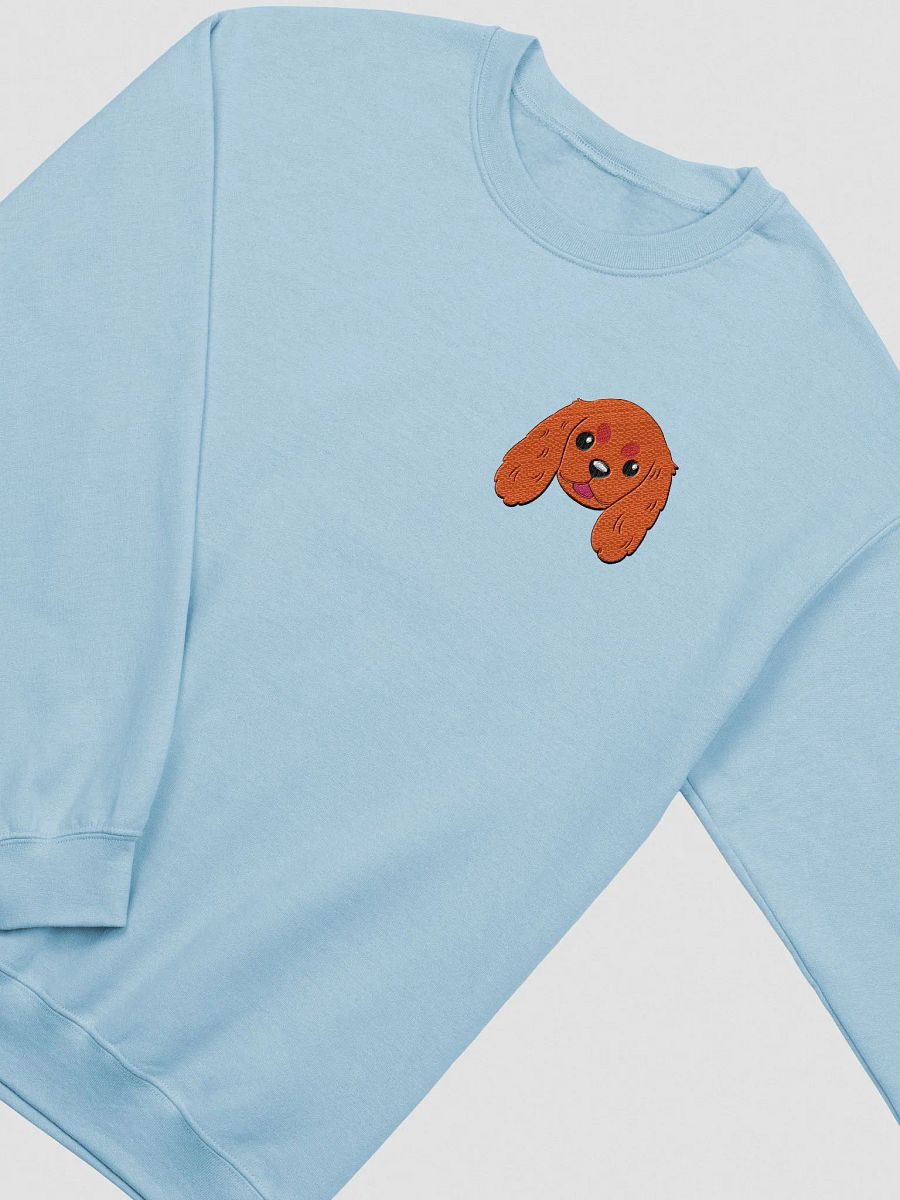 Ruby Cavalier King Charles Spaniel dog Cartoon Face Embroidered Crewneck Sweatshirt product image (3)