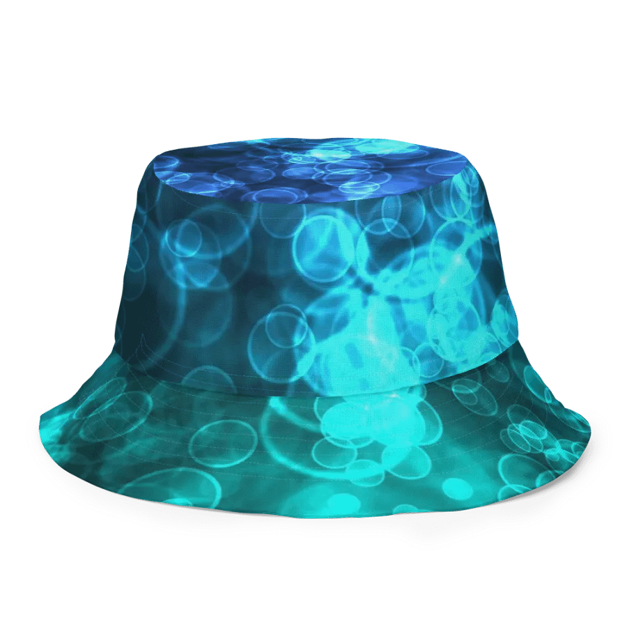 Blue Ocean Bokeh and Mermaid Stripe Bucket hat product image (3)