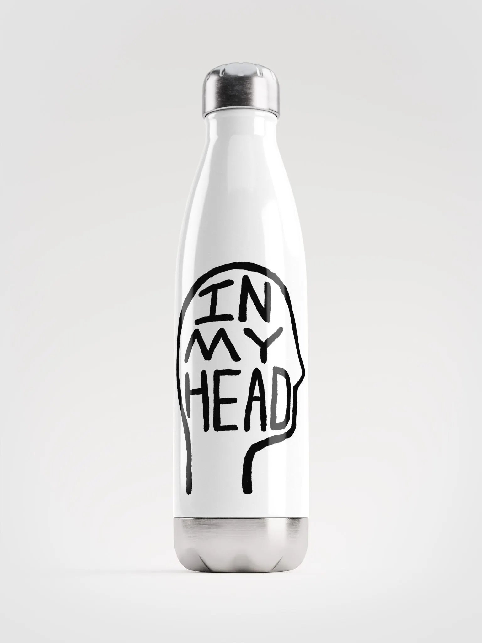 In My Head stainless steel water bottle product image (2)