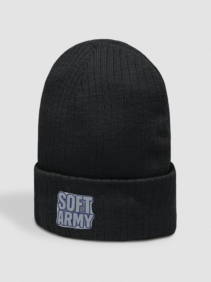 SOFT ARMY Ribbed Knit Beanie product image (4)