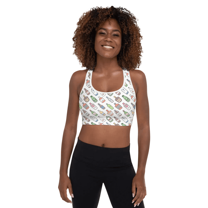 Kawaii Bottles Sports Bra product image (1)