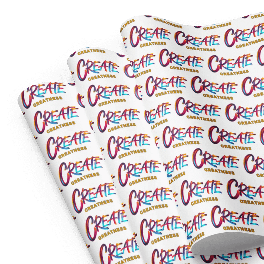 Create Greatness Wrapping Paper Set product image (9)