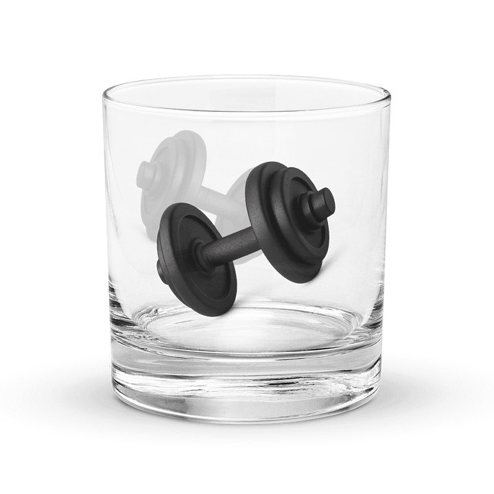 Iron Grip Dumbbell on the Rocks Glass product image (1)