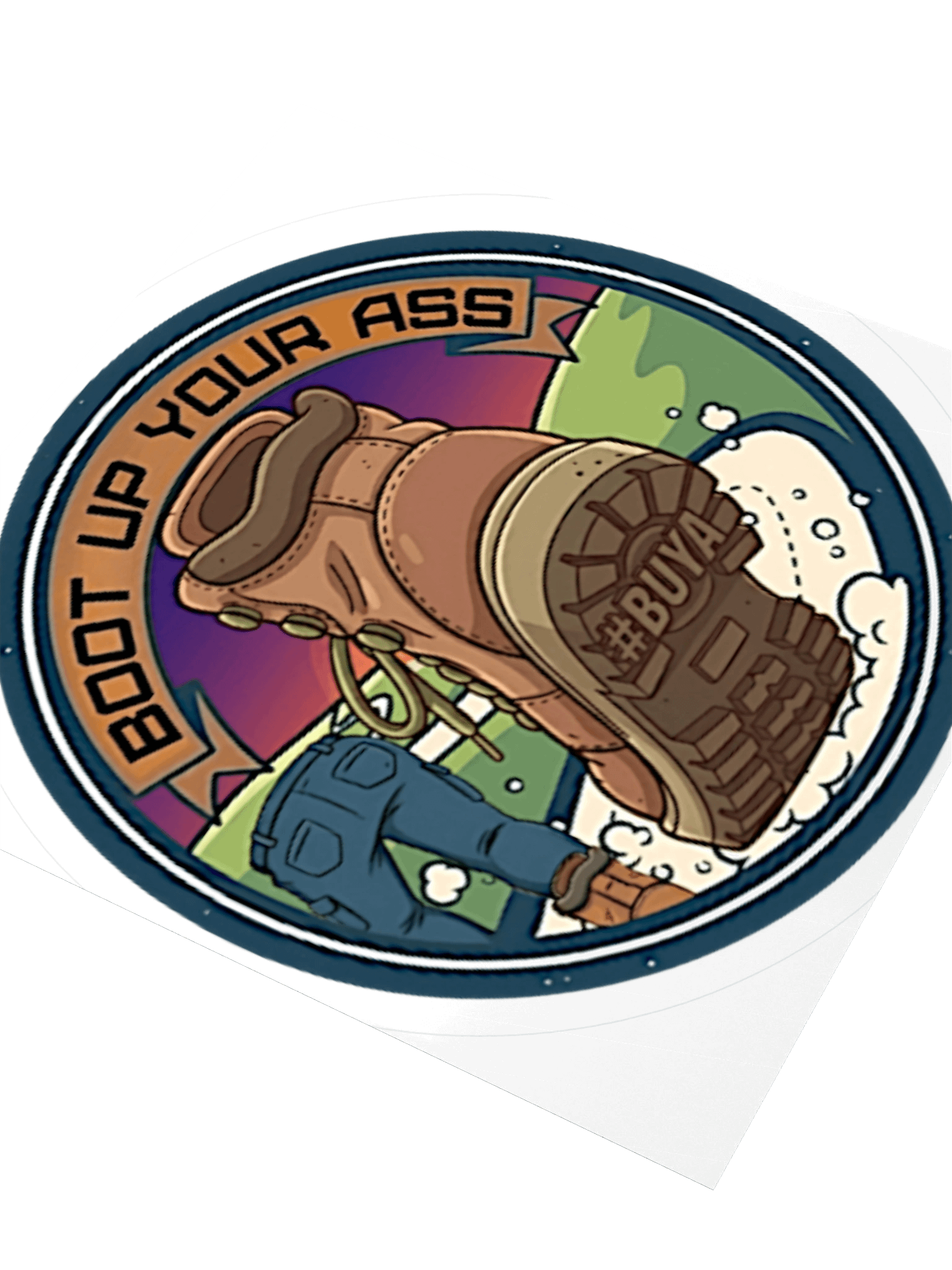 Boot Up Your Ass Kiss Cut Stickers product image (3)