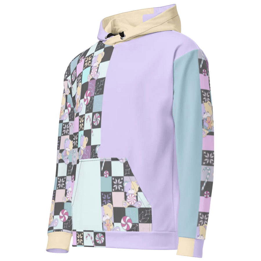 Christmas Sweets Bear Fun and Colourful checkerboard hodie product image (11)