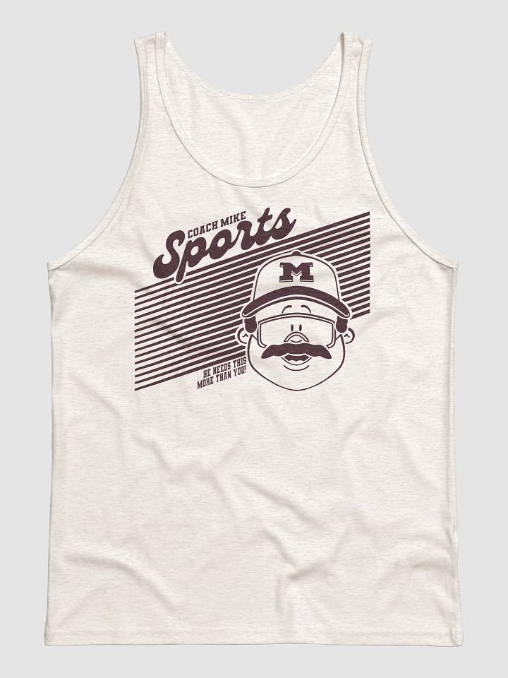 Coach Mike Sports Tank - Cream/Maroon product image (1)
