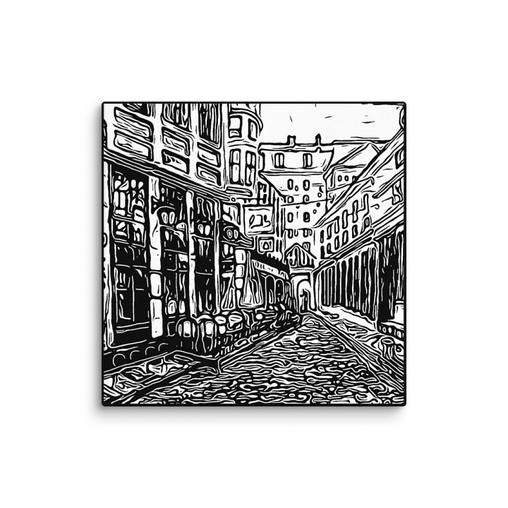 Parisian Echoes wallart - Gothic Wall art - Parisian Café wall art product image (1)