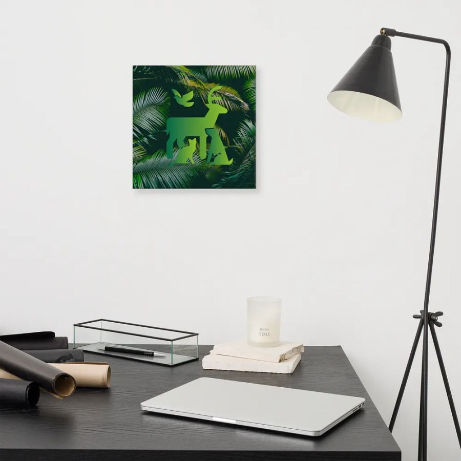 Endangered Species - Mexico - Tropical Mystery Green Logo Canvas Art product image (11)